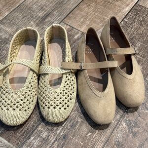 Universal Thread Tan and Cream Women's Shoes